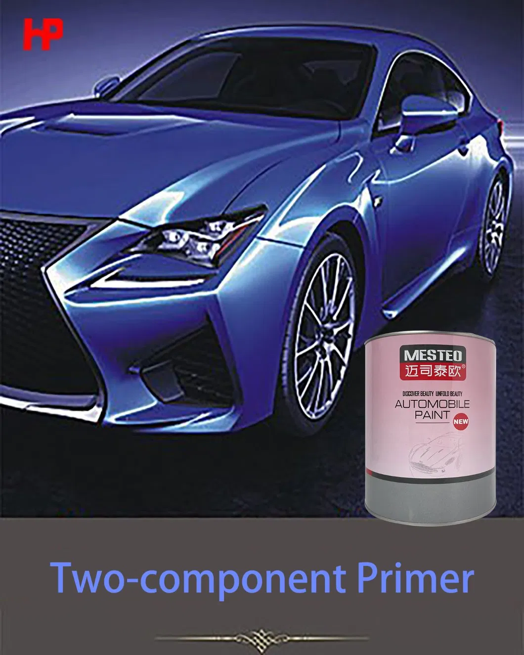 Glinter 2K Midway Primer Wholesale Spray Durable High Application Auto Paint Easy Operation Car Paint