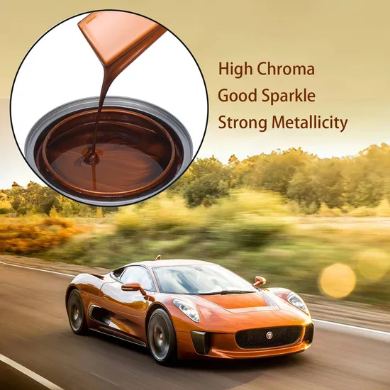 Factory OEM Acrylic HS 1K Silver, Strong Metallicity Auto Paint Good Sparkle Car Paint Refinish Filre