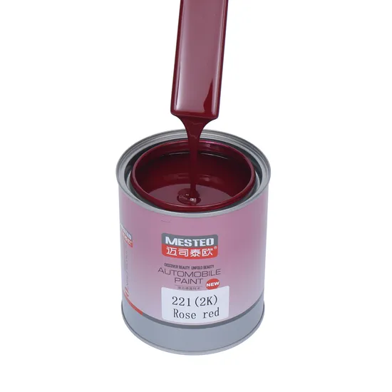Mesteo HS 2K Topcoat Spraying Coating Good Coverage High Concentration Acrylic Auto Paint High Chroma Car Paint Refinish