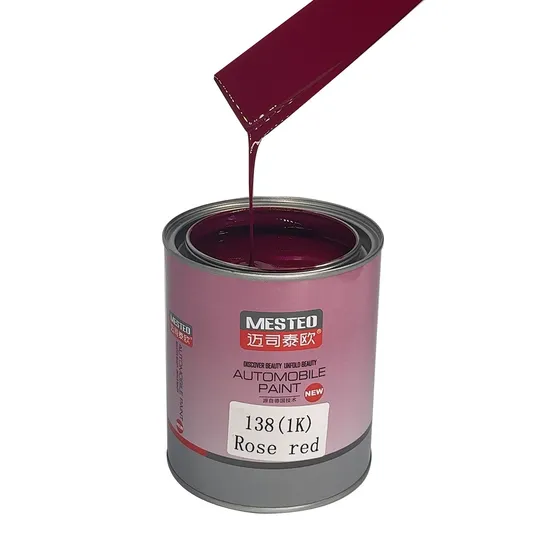 Glinter HS 1K Basecoat Orange Red G133 OEM High Chroma Acrylic Auto Paint Good Color Car Paint Refinish