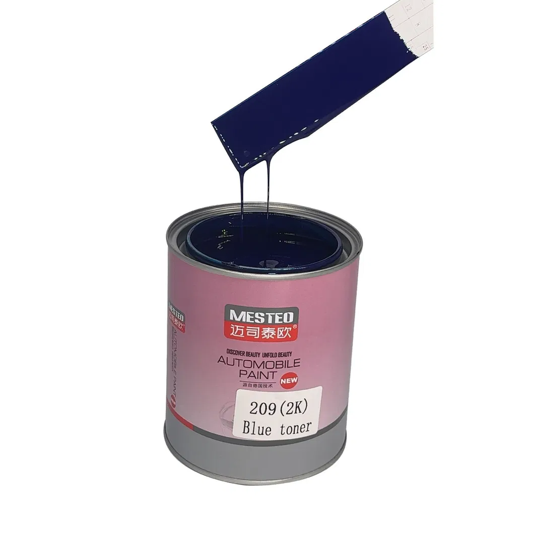 Focus HS 2K Topcoat Blue Toner F209 High Chroma Acrylic Auto Paint Good Color Manufacturer Car Paint Refinish