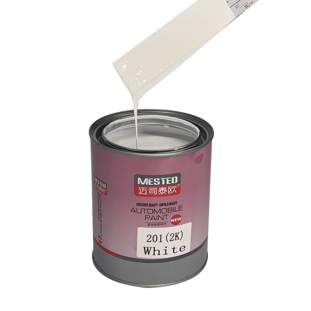 Mesteo HS 2K Topcoat HS White M200 Factory Good Whiteness Auto Paint Durable Good Coverage Acrylic Car Paint Refinish