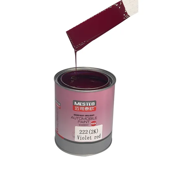 Mesteo HS 2K Topcoat Deep Red M220 High Chroma Acrylic Auto Paint Chinese Factory Good Color Car Paint Refinish