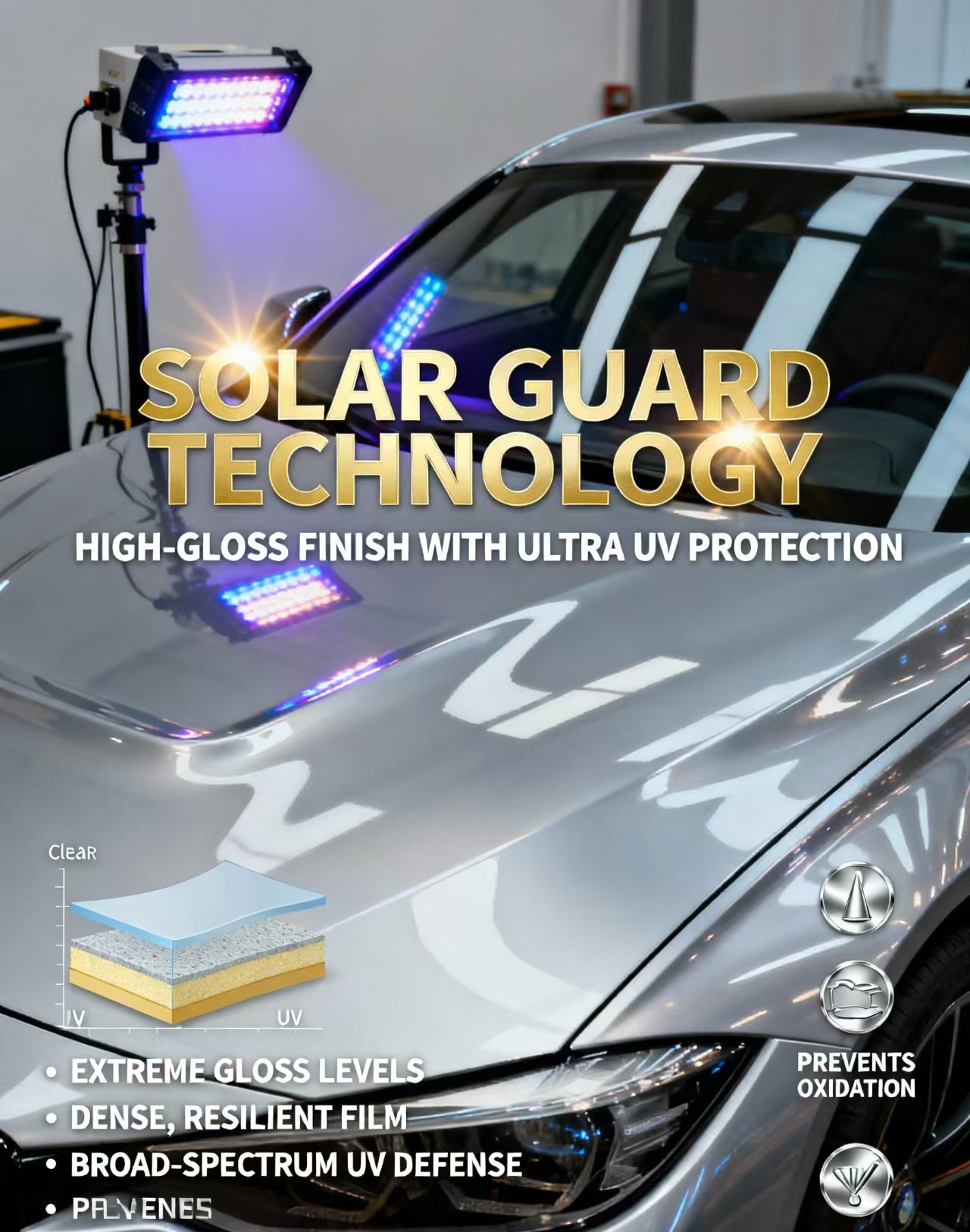 Wholesale Spray Good Gloss Acrylic Car Paint High Hardeness Auto Paint BABOSEN HS 580 Clearcoat