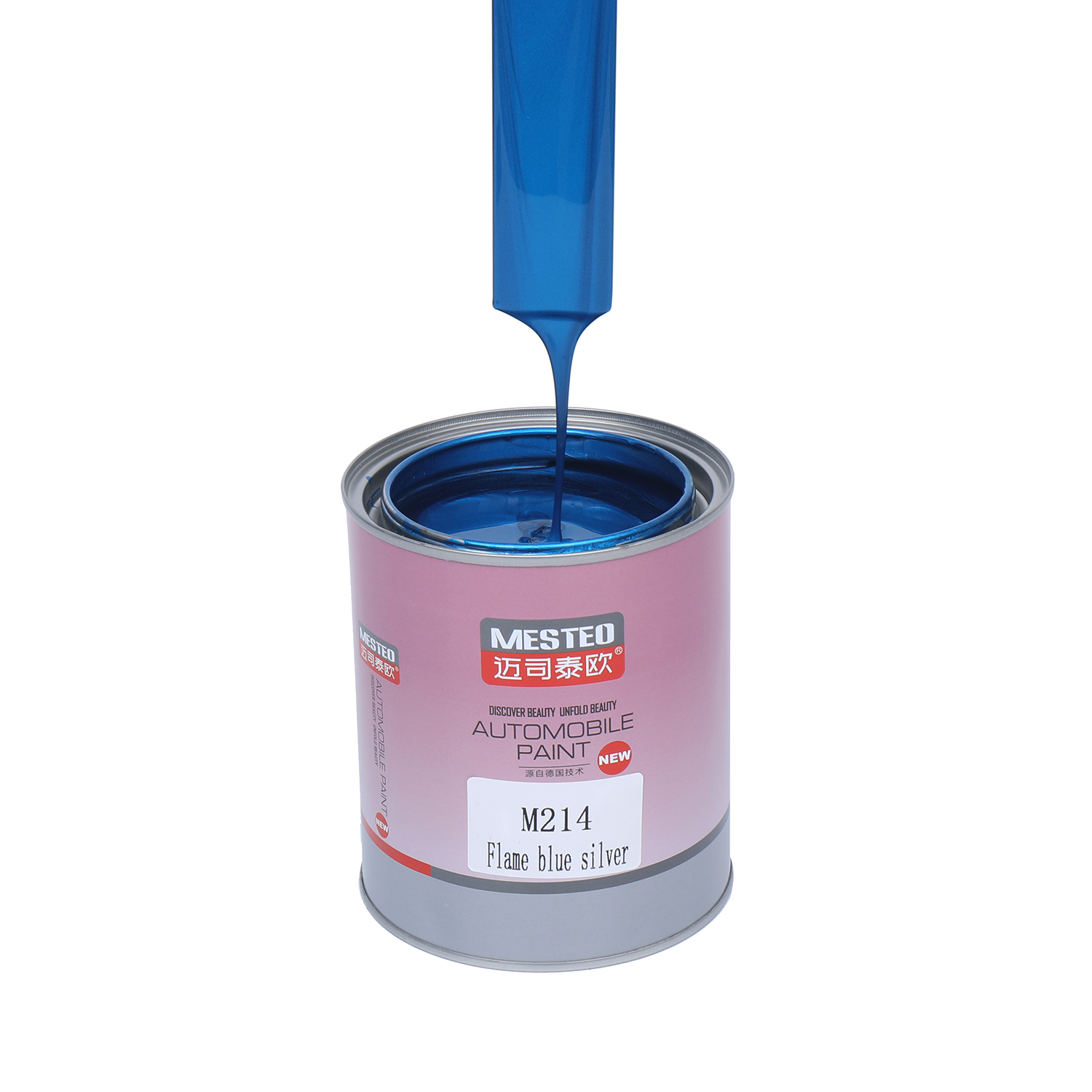 Factory Supplierr Highly Metallic Acrylic Car Paint Highly Flash Automotive Paint HS 1K Flame Blue Silver M214
