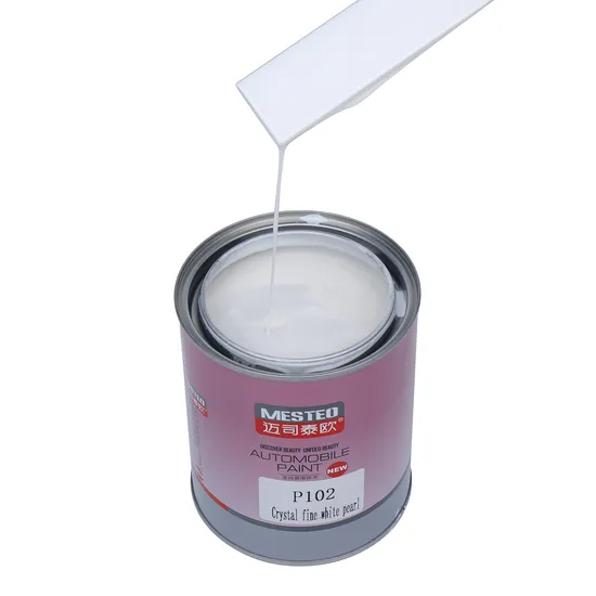 Autocoat HS 1K Crystal Fine White Pearl Ap102 Chinese Factory Acrylic Auto Paint Good Whiteness Car Paint Refinish