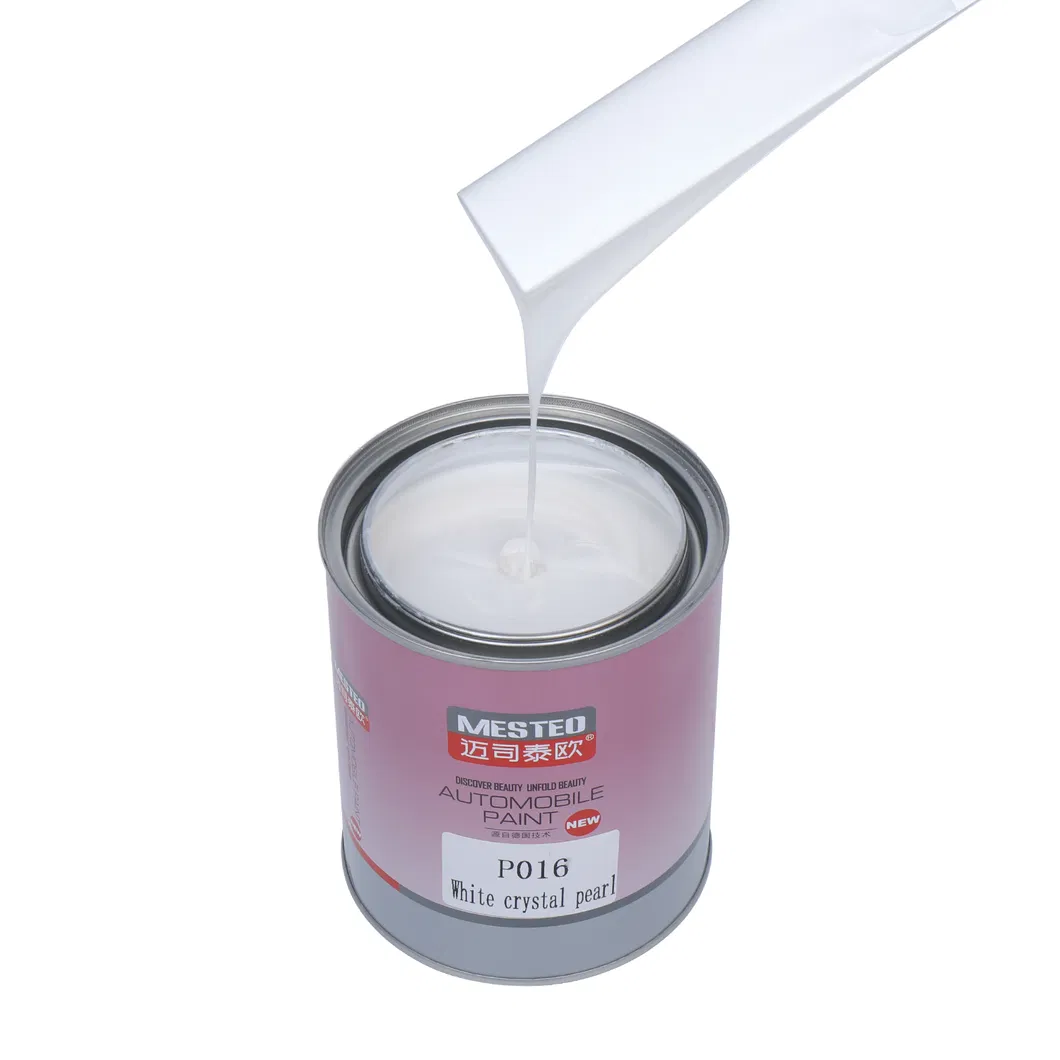 Mesteo HS 1K Crystal Silver White Pearl MP101 OEM Acrylic Auto Paint Good Flicker and Three-Dimensional Sense Car Paint Refinish