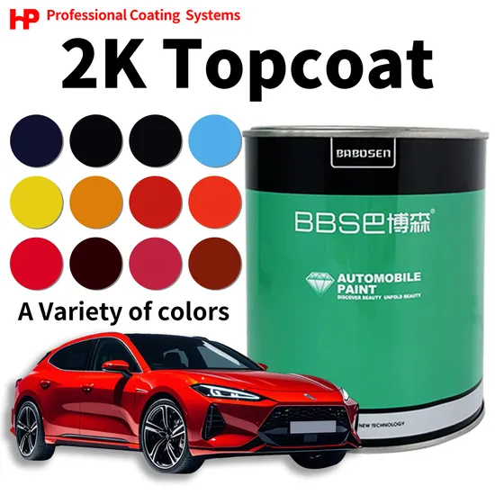 Autocoat HS 2K Topcoat Durable High Chroma Acrylic Car Paint Refinish Good Coverage High Concentration Auto Paint