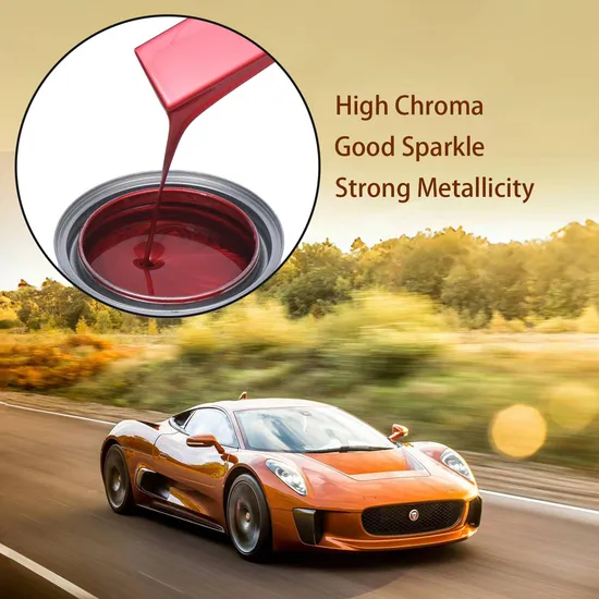 Autocoat HS 1K Original Crystal Copper Pearl Ap107 OEM Good Flicker Acrylic Auto Paint Lacquer Excellent Permeability Car Paint Refinish
