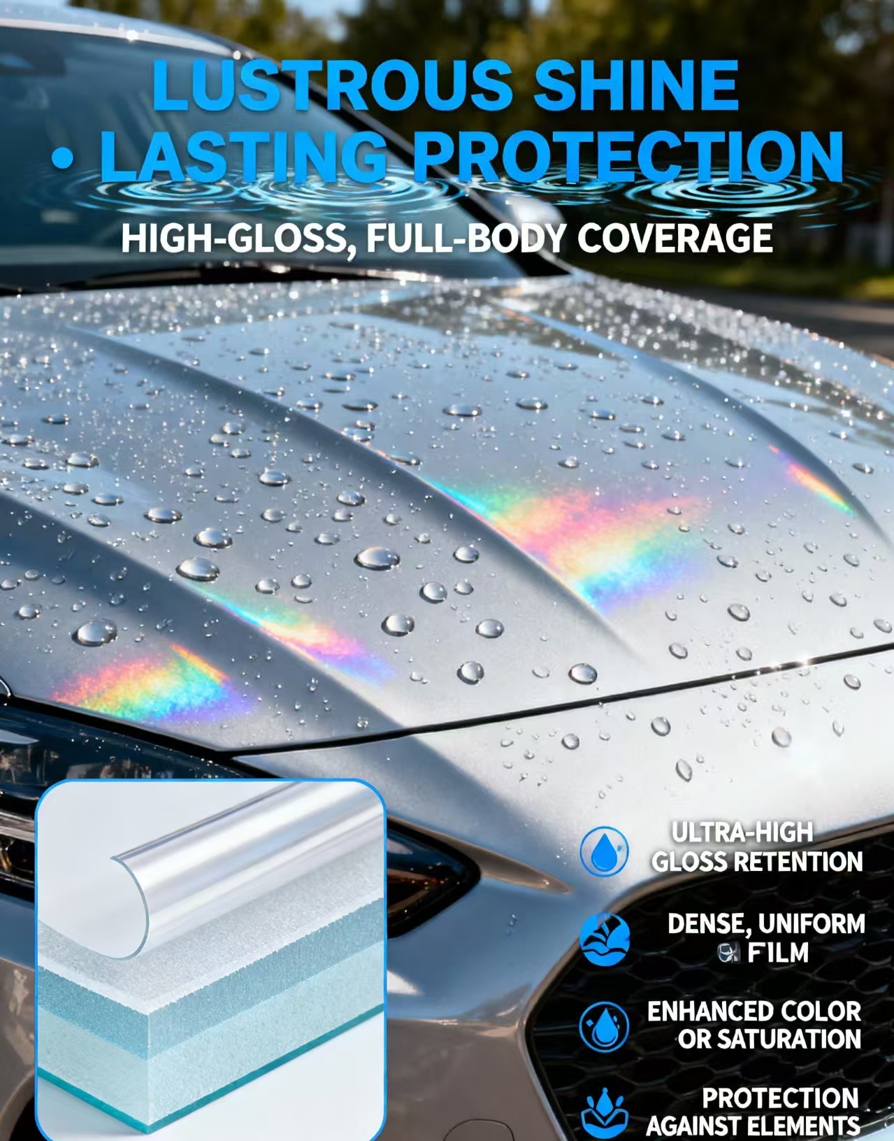 Wholesale Spray Good Gloss Acrylic Car Paint High Hardeness Auto Paint AUTOCOAT HS 580 Clearcoat