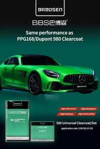 Babosen HS 580 Clearcoat High Gloss Auto Paint Lacquer Supplier High Fullness High Hardeness Acrylic Car Paint Refinish
