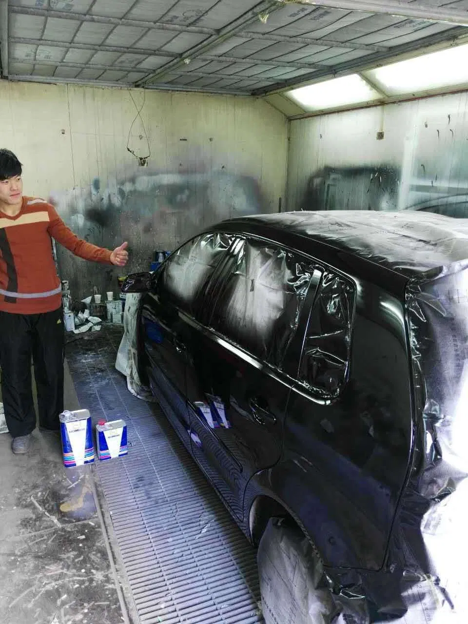 Babosen HS 1K Basecoat Transparant Oxide Yellow B131 Acrylic Auto Paint OEM Good Color Car Paint Refinish