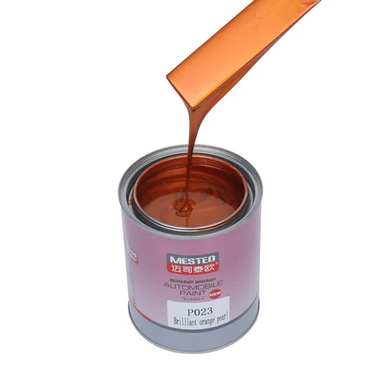 Autocoat HS 1K Brilliant Red Pearl Ap022 Chinese Supplier Good Color Acrylic Auto Paint High Chroma Strong Flicker Car Paint Refinish