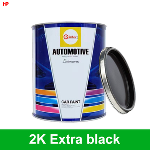 Wholesale Spray High Application Car Paint High Blackness Good Effect Auto Paint GLINTER HS 2K Topcoat Extra Black G203